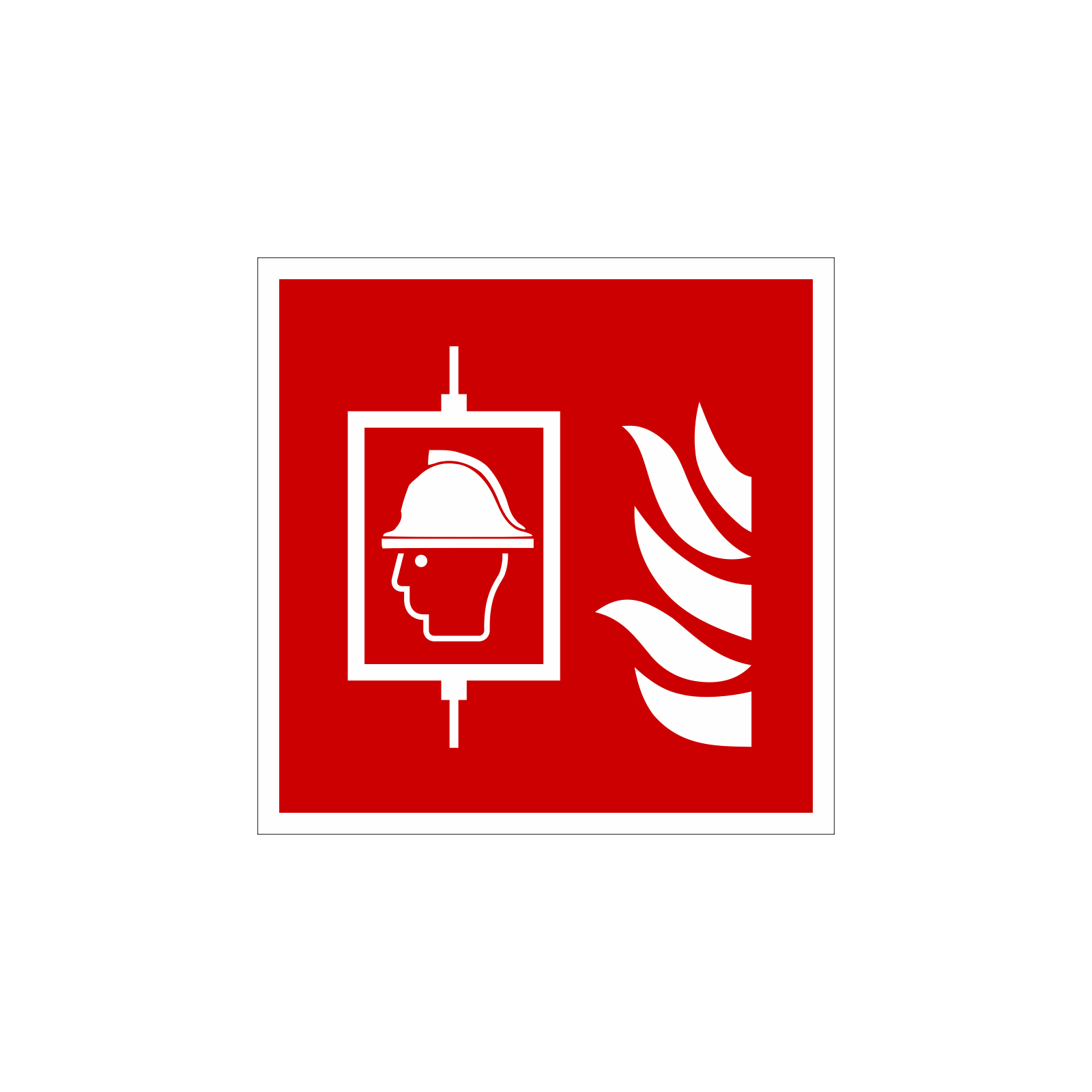 Brandschutzzeichen-Aufkleber nach DIN EN ISO 7010