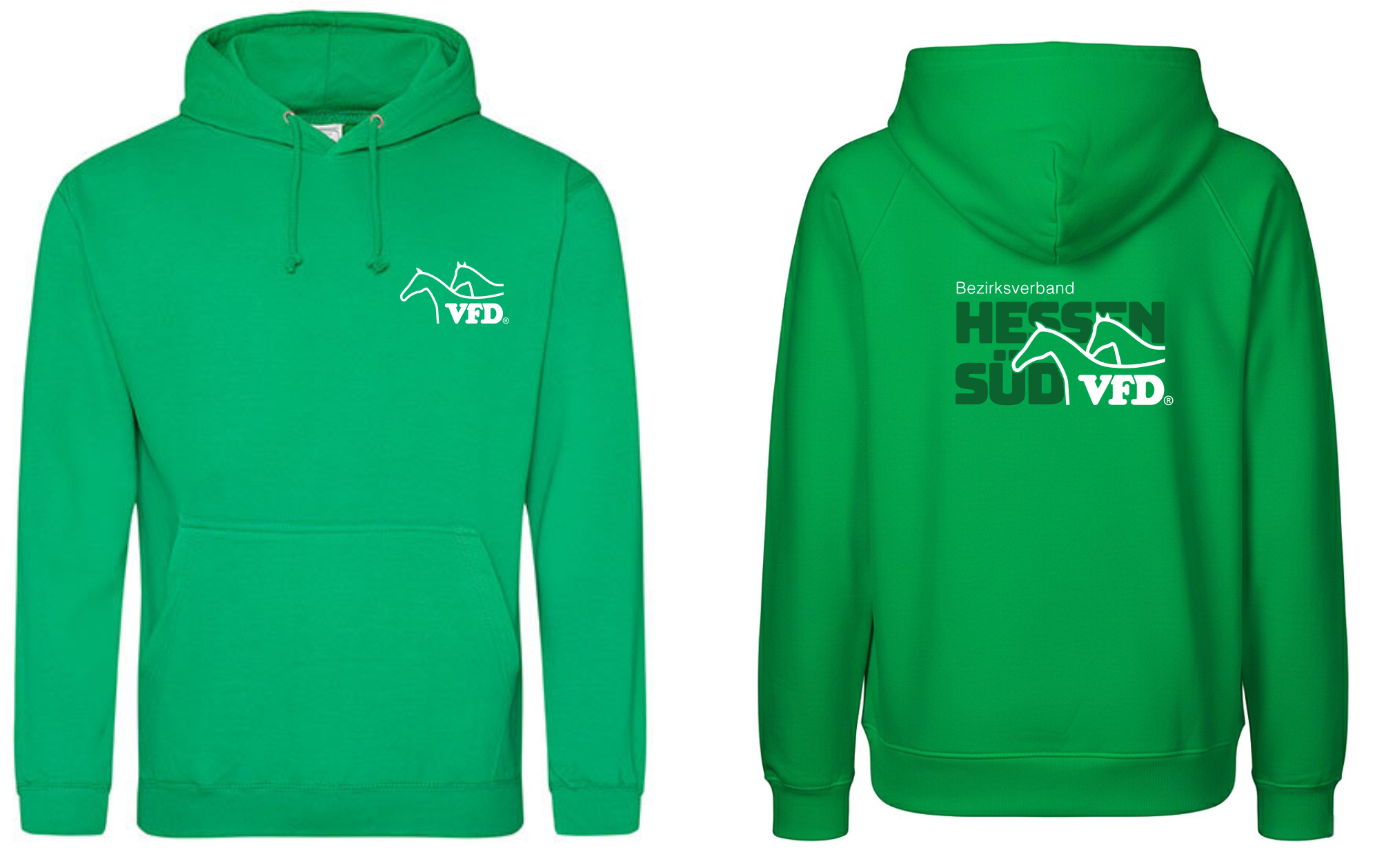 VFD e.V. BV Hessen Süd Men College Hoody bedruckt mit Logo 001JH