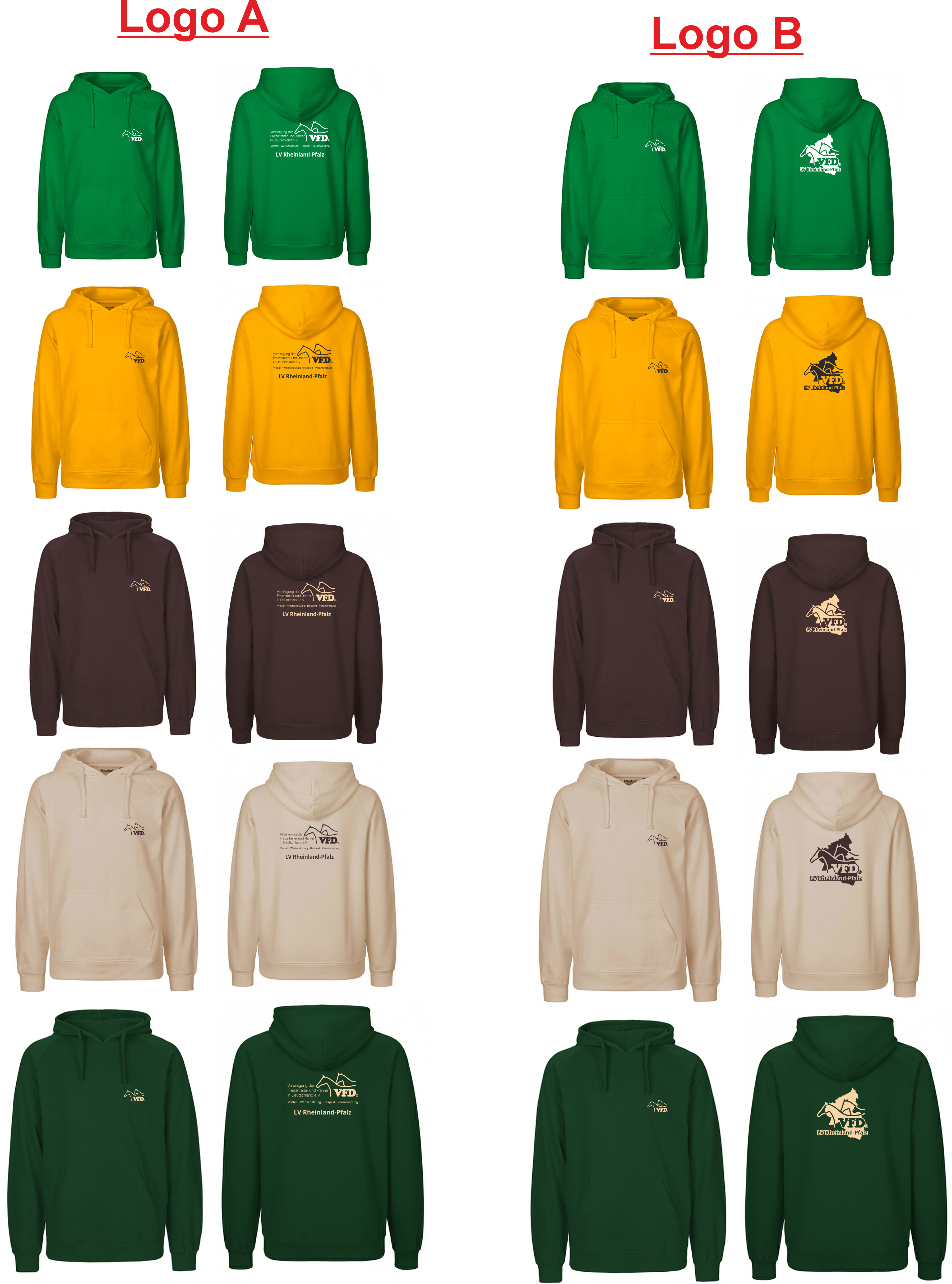 VFD e.V. RLP Shop Men Hoody bedruckt mit Logo 63101NE