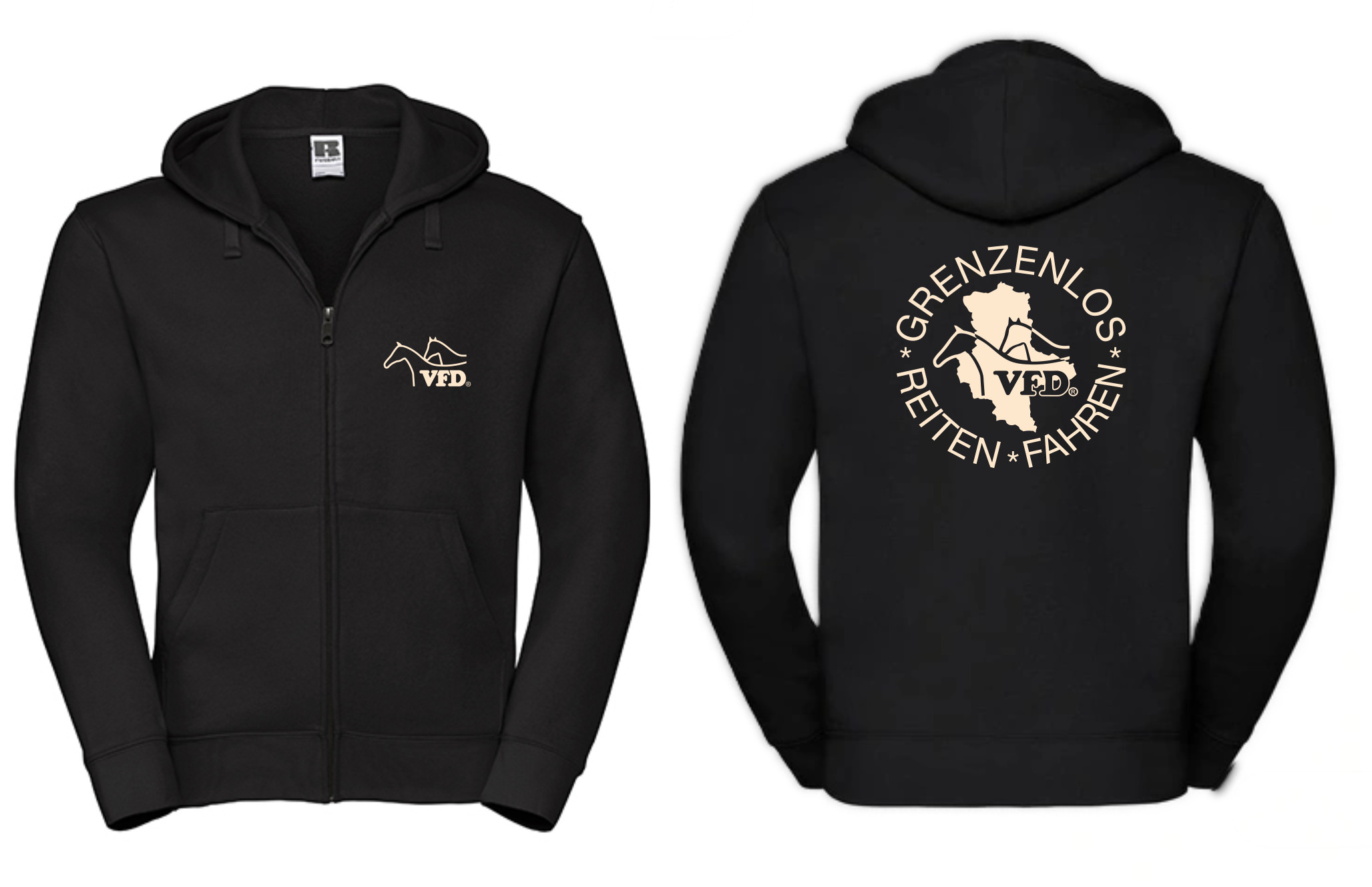 VFD e.V. Sachsen-Anhalt Men Authentic Zipped bedruckt mit Logo 266Z