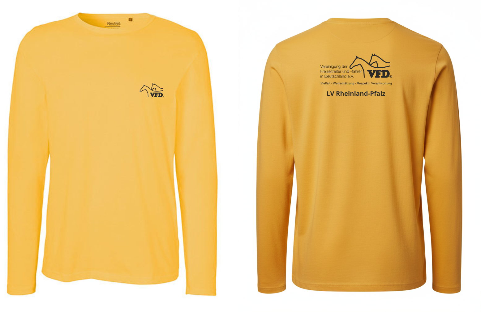 VFD e.V. LV RLP Shop Men Long Sleeve T-Shirt bedruckt mit Logo 61050NE