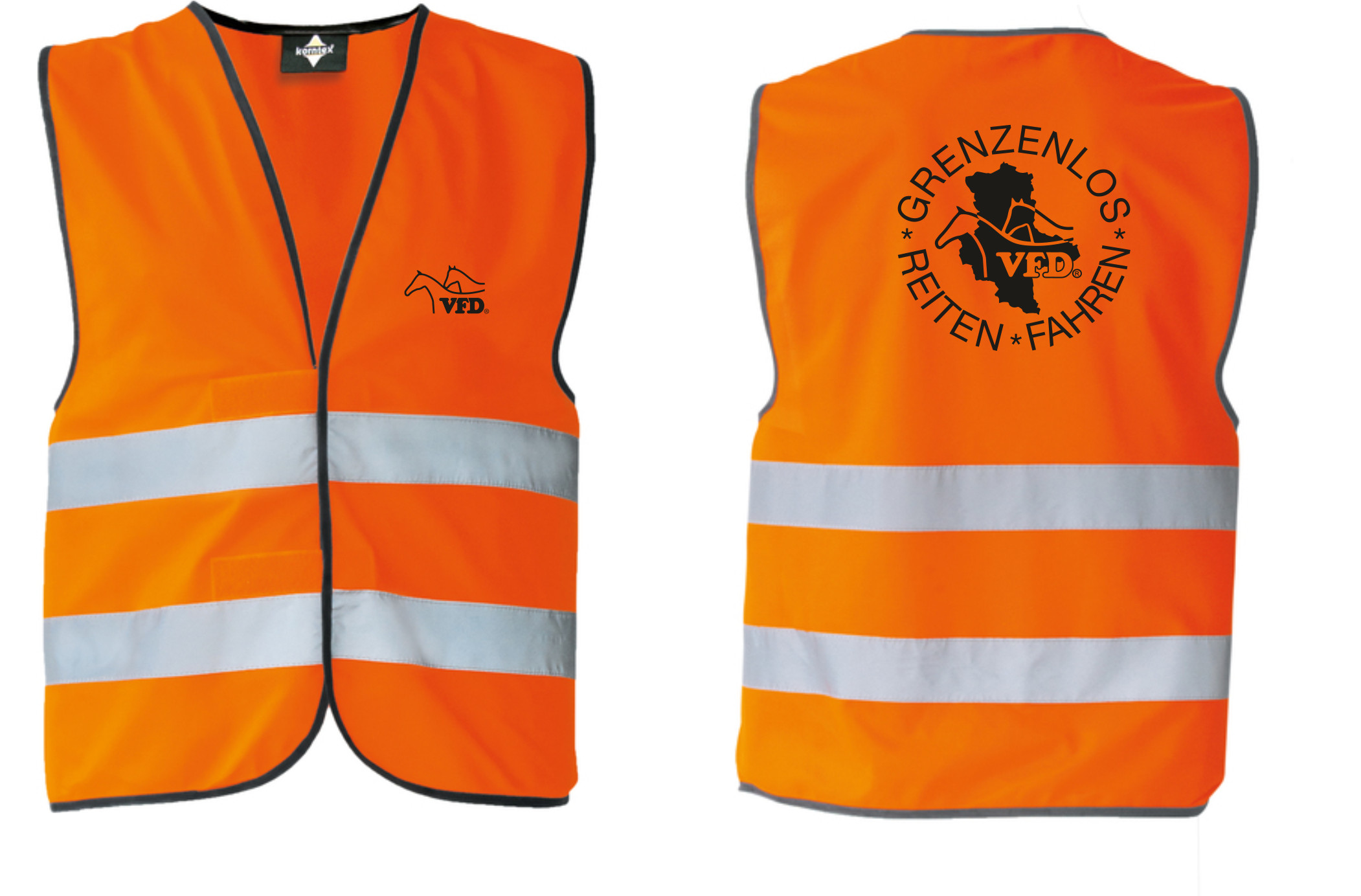 VFD Shop Warnweste bedruckt mit Logo 500KX