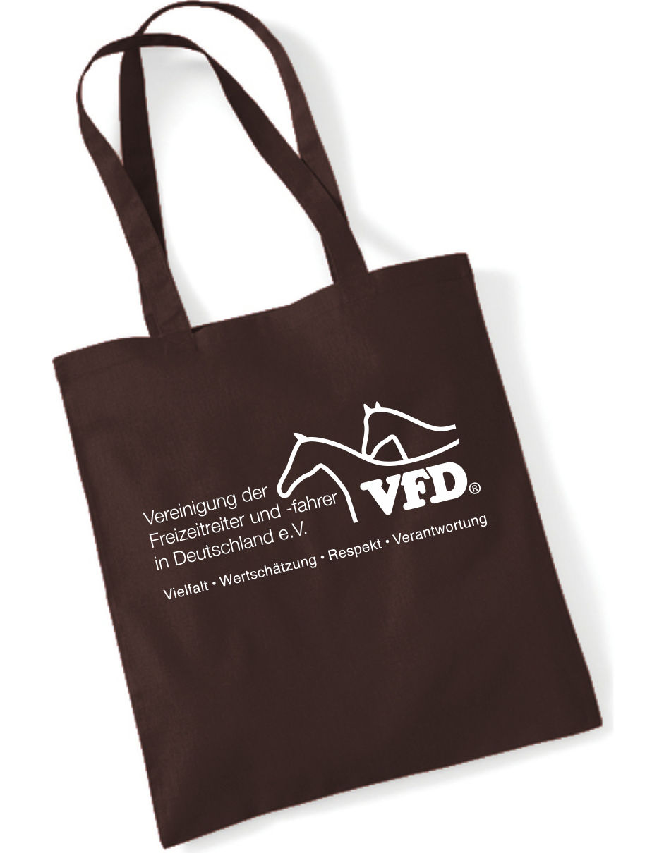 VFD Shop Baumwolltasche/ Bag mit Logoaufdruck 101WM