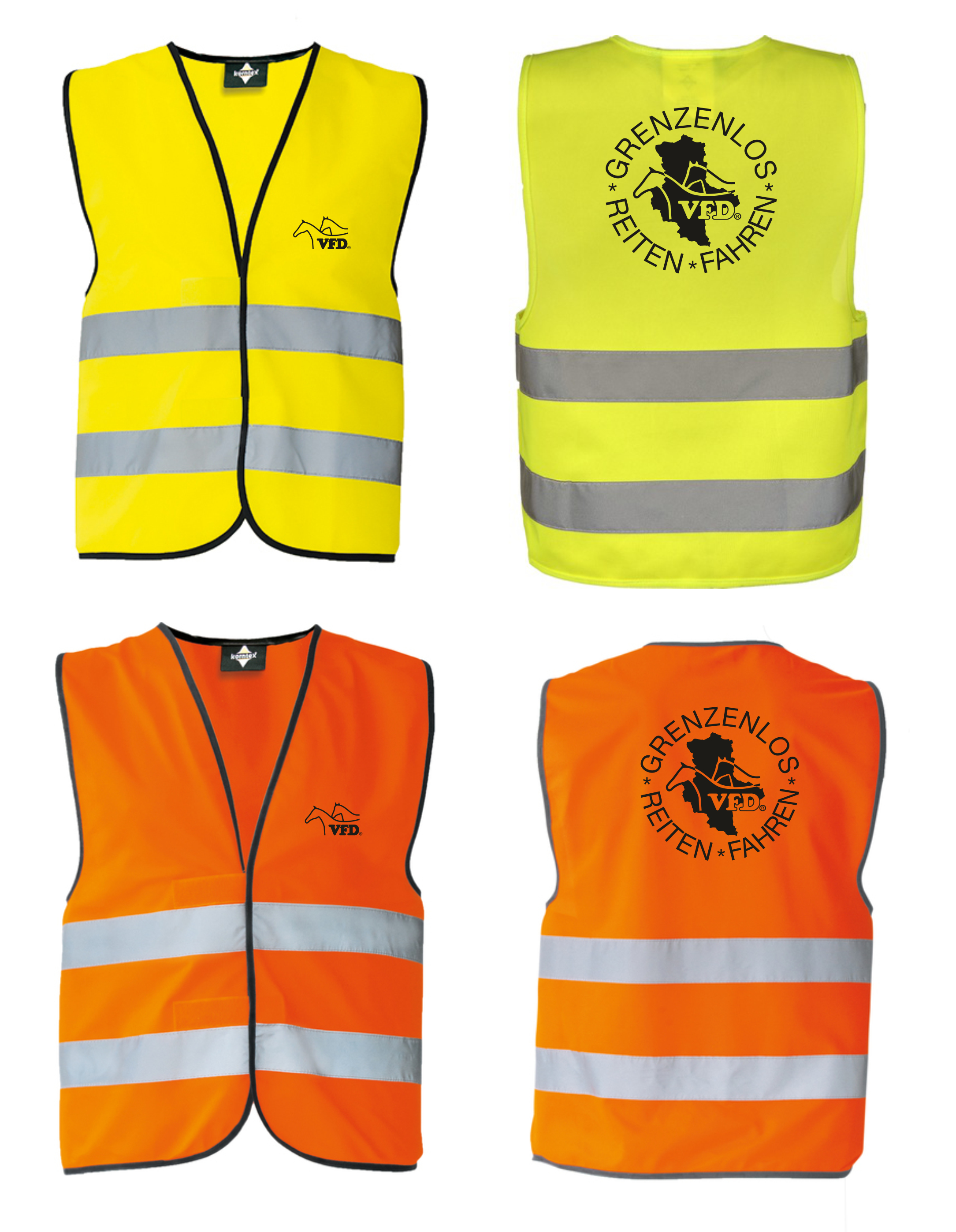 VFD Shop Warnweste bedruckt mit Logo 500KX