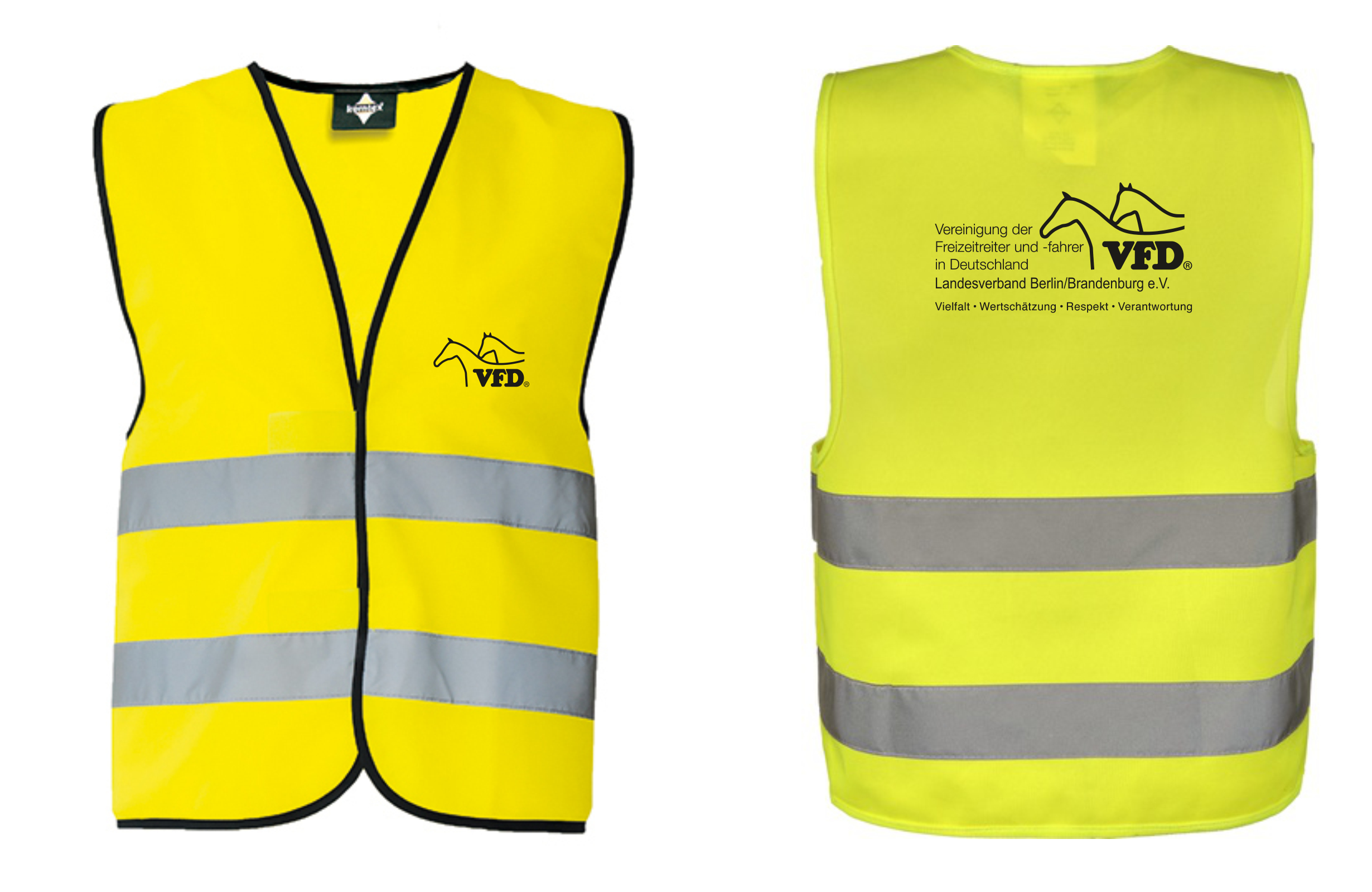 VFD e.V. LV BB Shop  Warnweste bedruckt mit Logo 500KX