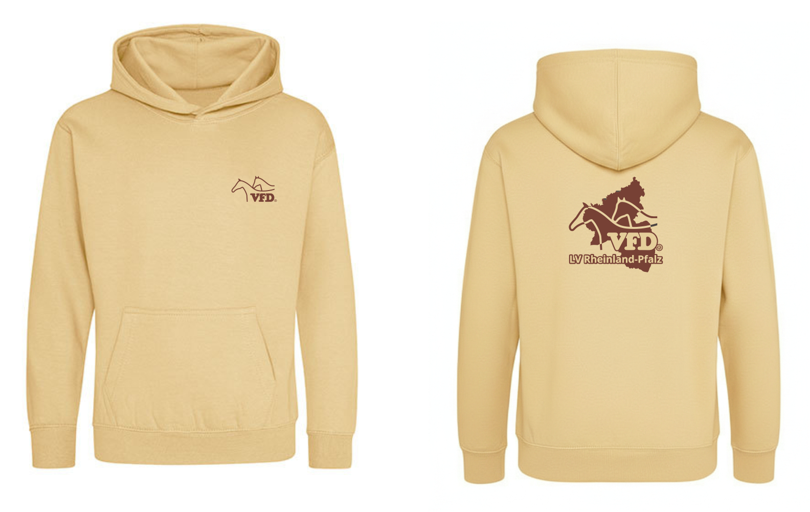 VFD e.V. LV RLP Shop - Kinder Kids Jacke Hoody bedruckt auf Brust + Rücken JH001K