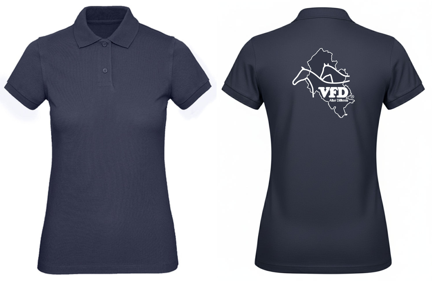 VFD Alter Dillkreis Polo Frauen Women Polo-Hemd bedruckt mit einer Variante vom Logo 440BCPW