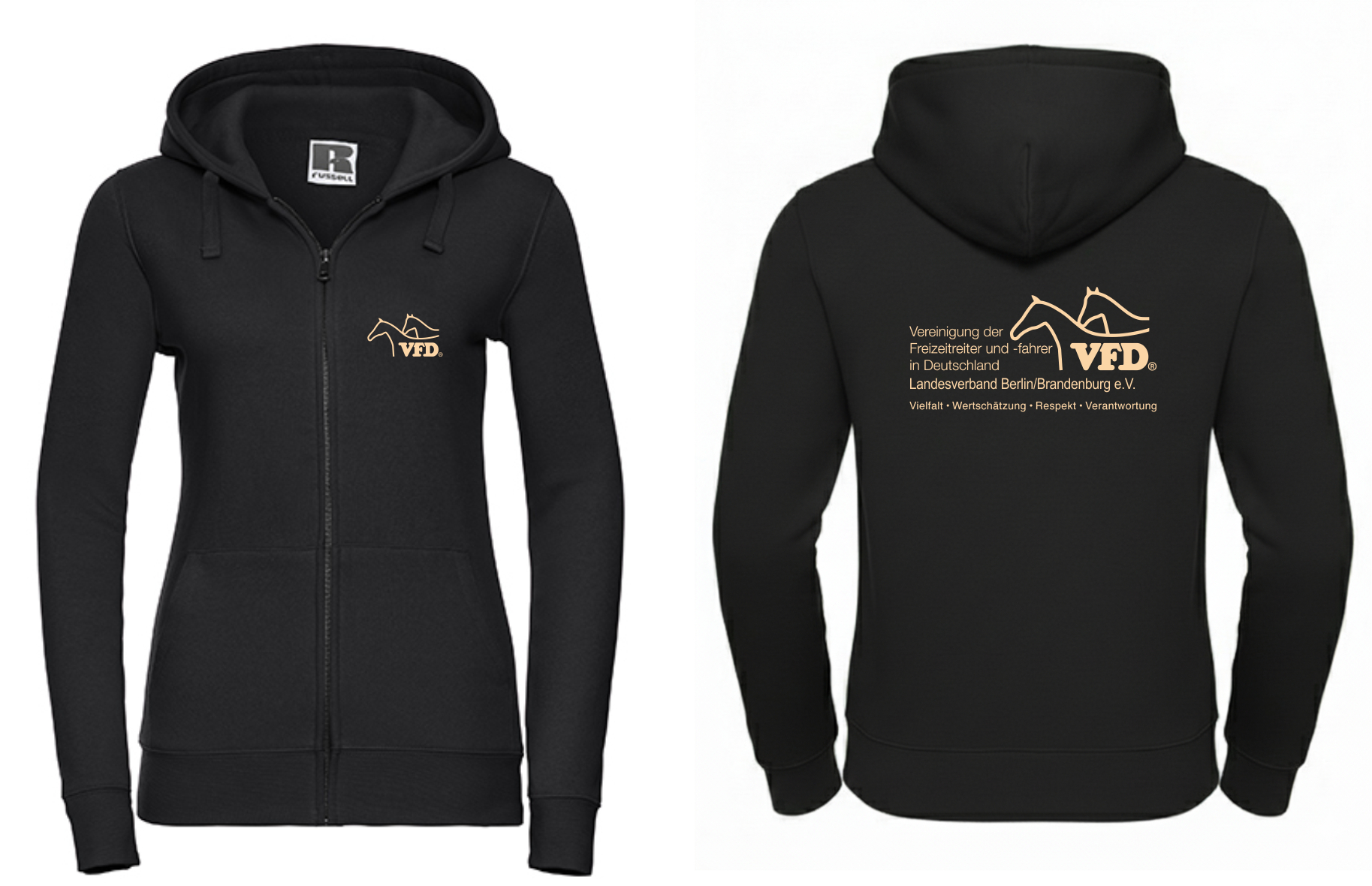 VFD e.V. BB Shop - Women Jacke ZIP Hoody bedruckt  Z266F