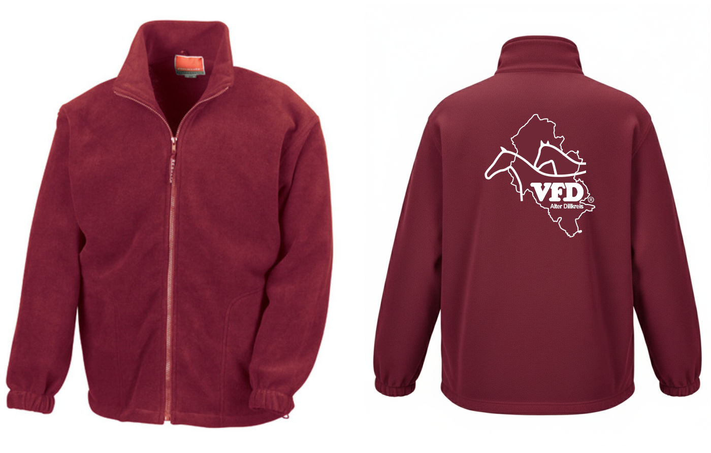 VFD Alter Dillkreis - Fleecejacke Polartherm Unisex bestickt mit einer Variante vom Logo RT36A