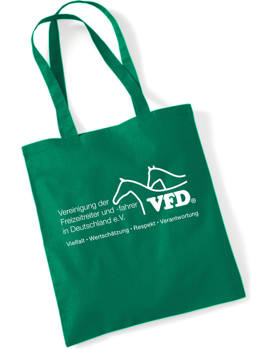 VFD Shop Baumwolltasche/ Bag mit Logoaufdruck 101WM