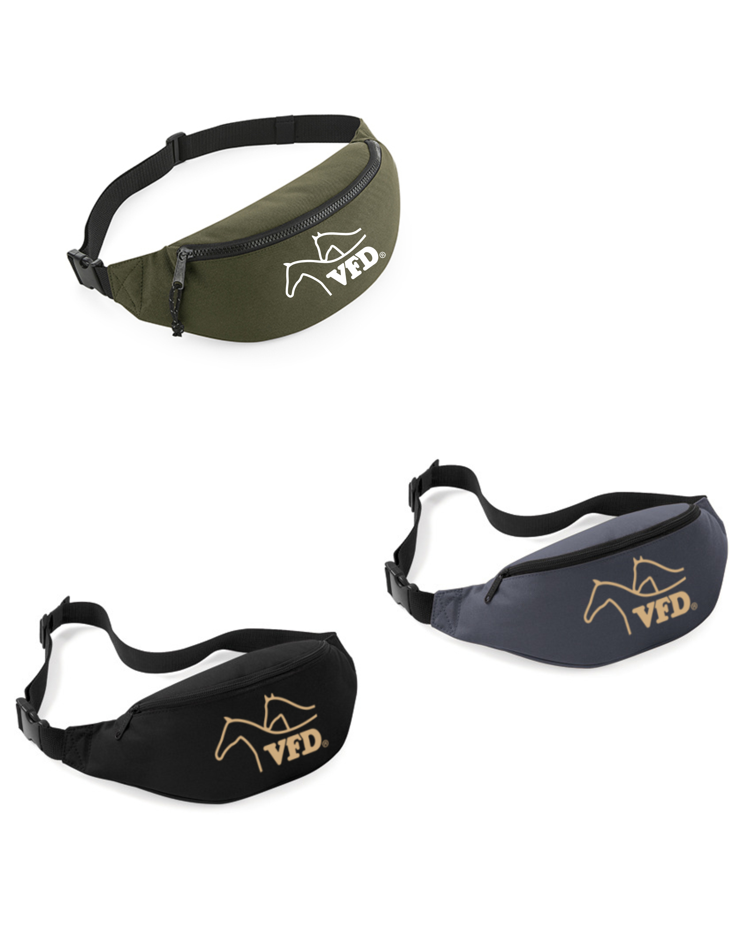 VFD e.V. LV BB Shop Bauchtaschen bestickt mit VFD Logo und Schriftzug 282BG