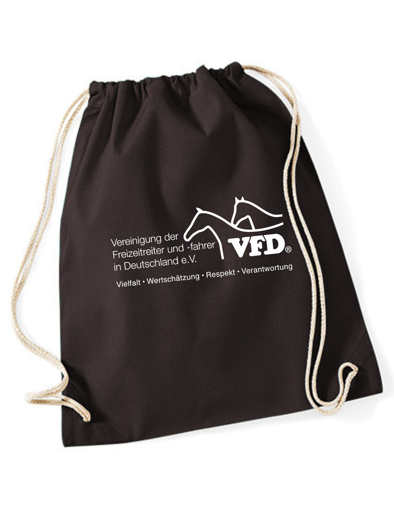 VFD Shop Rucksackbeutel bedruckt mit Logo 110WM