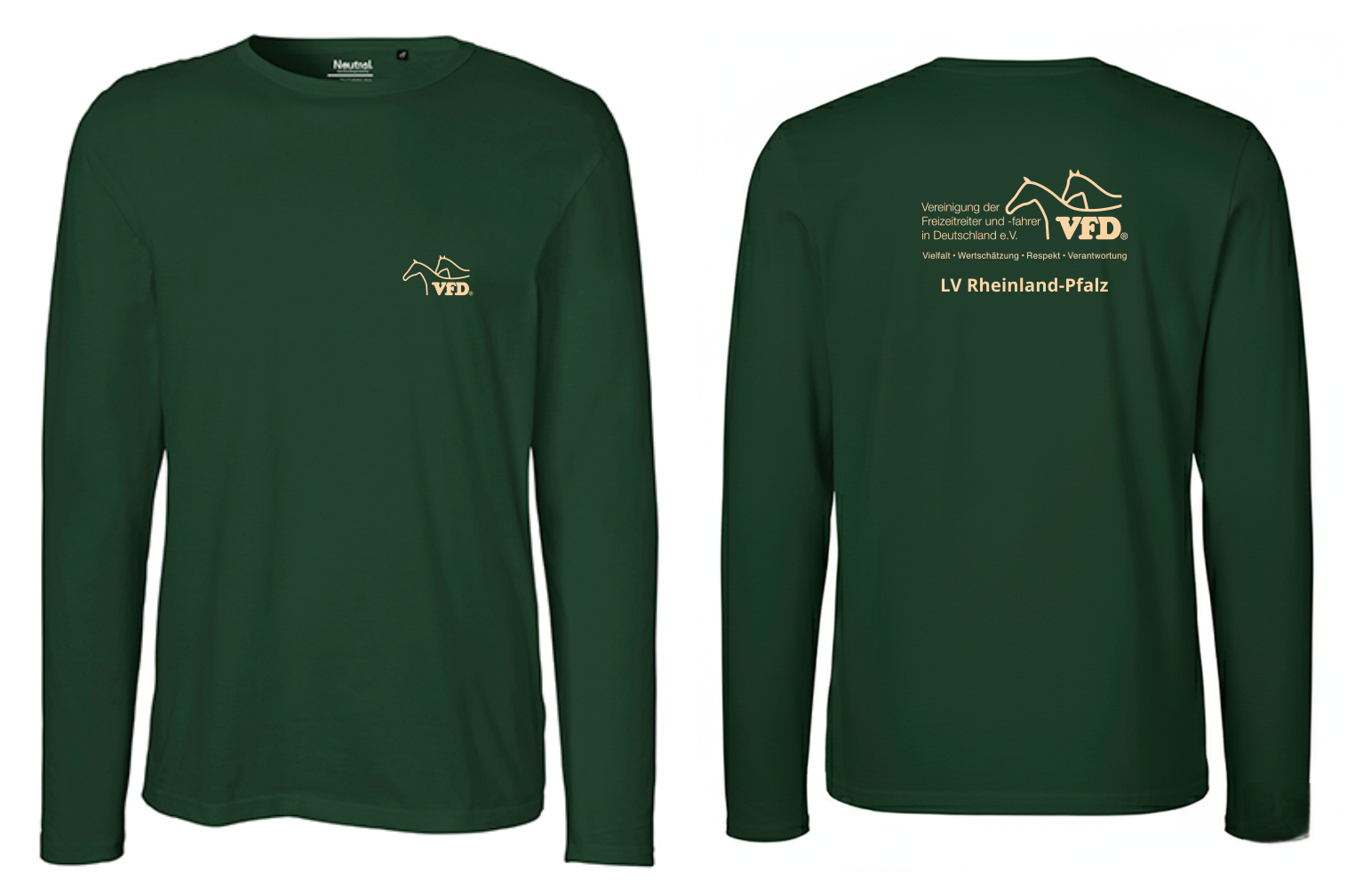 VFD e.V. LV RLP Shop Men Long Sleeve T-Shirt bedruckt mit Logo 61050NE