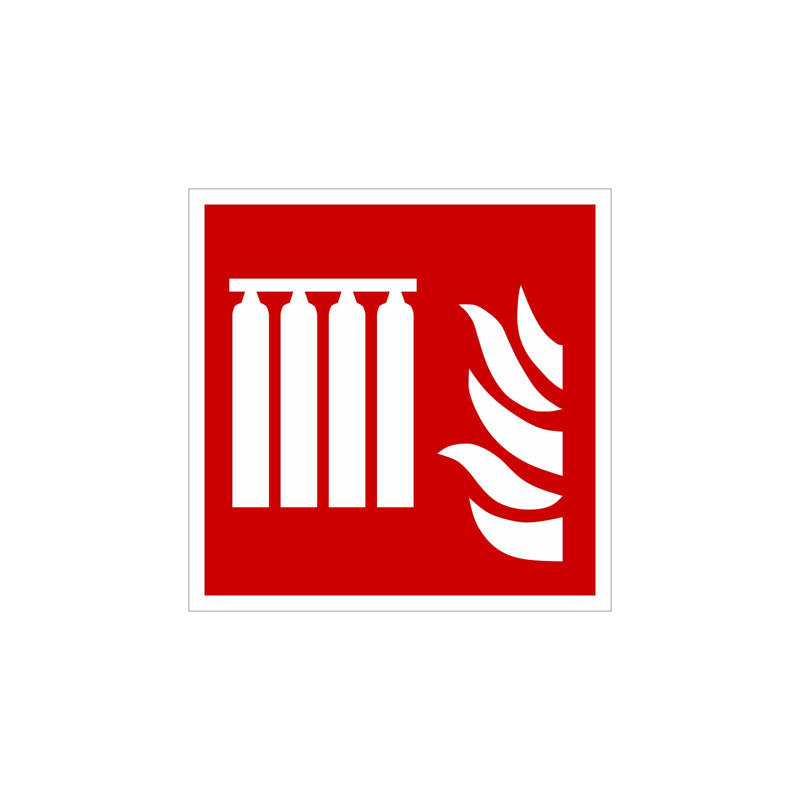 Brandschutzzeichen-Aufkleber nach DIN EN ISO 7010