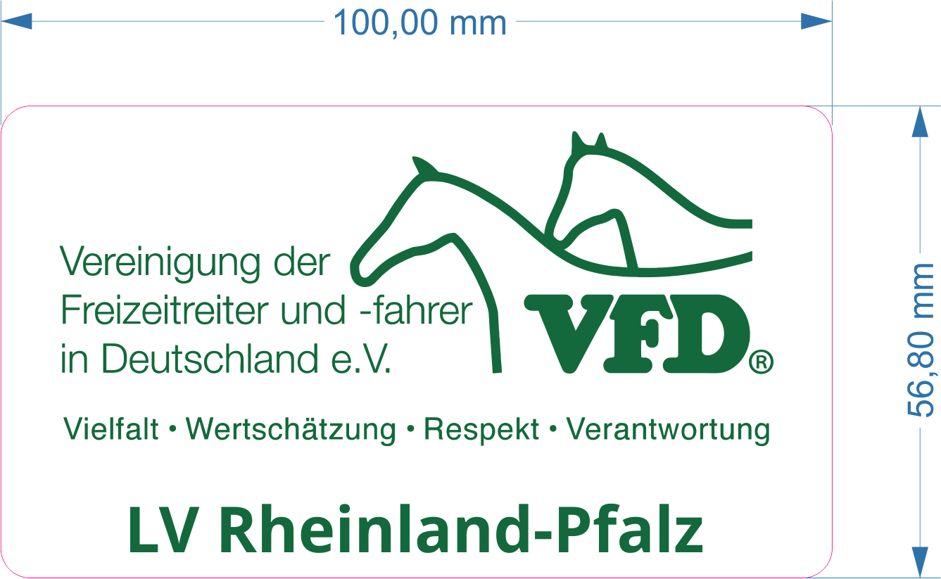 VFD e.V. LV BB Shop Logoaufkleber Berlin-Brandenburg