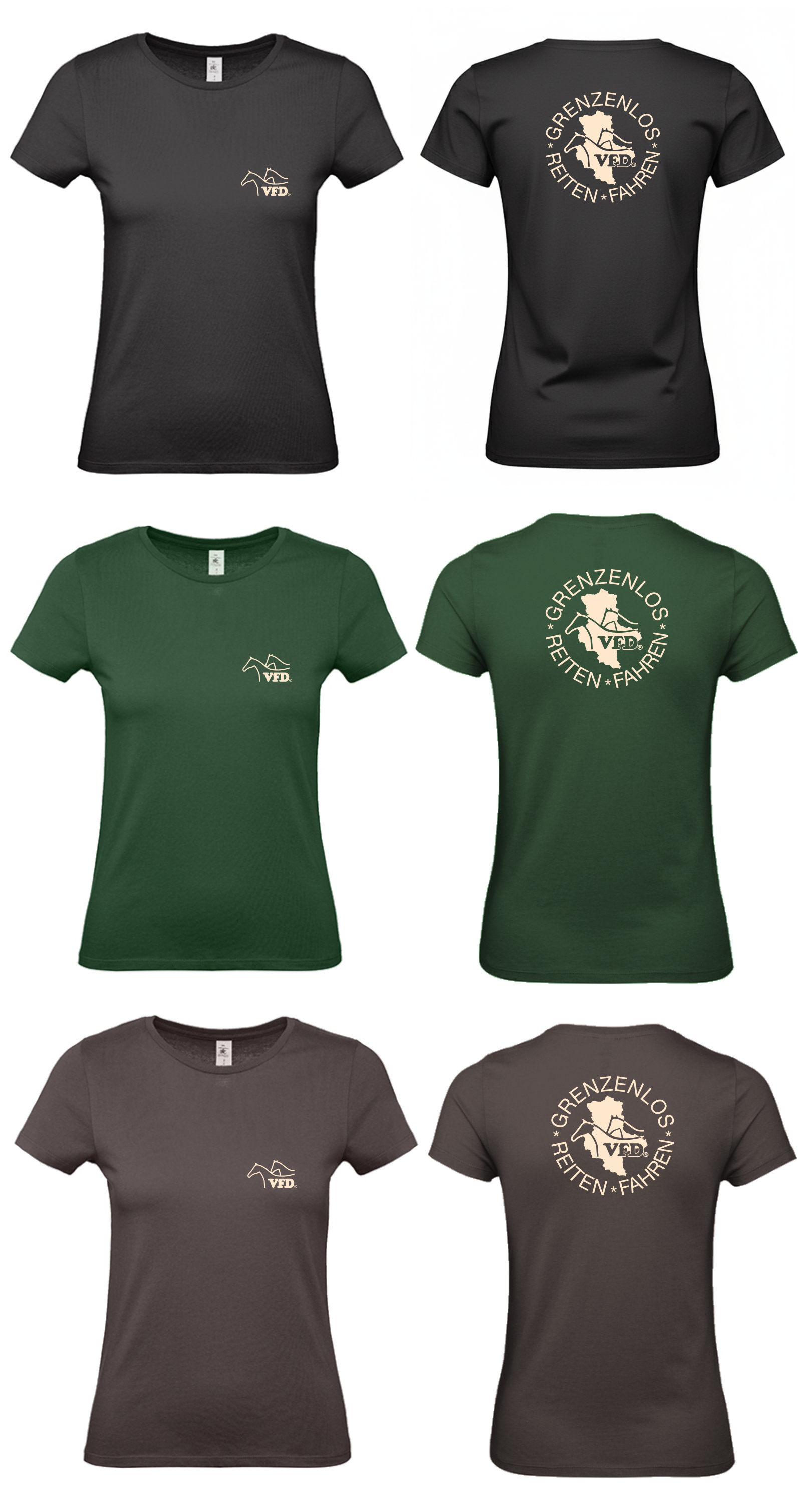 VFD e.V. LV BB Shop Women T-Shirt bedruckt mit Logo 80001NE
