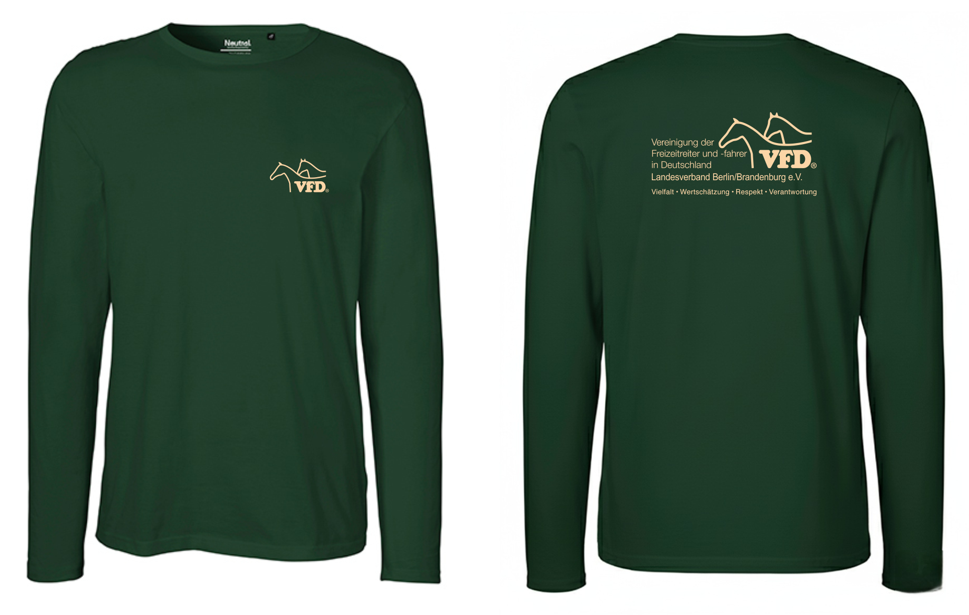 VFD e.V. LV BB Shop Men Long Sleeve T-Shirt bedruckt mit Logo 61050NE