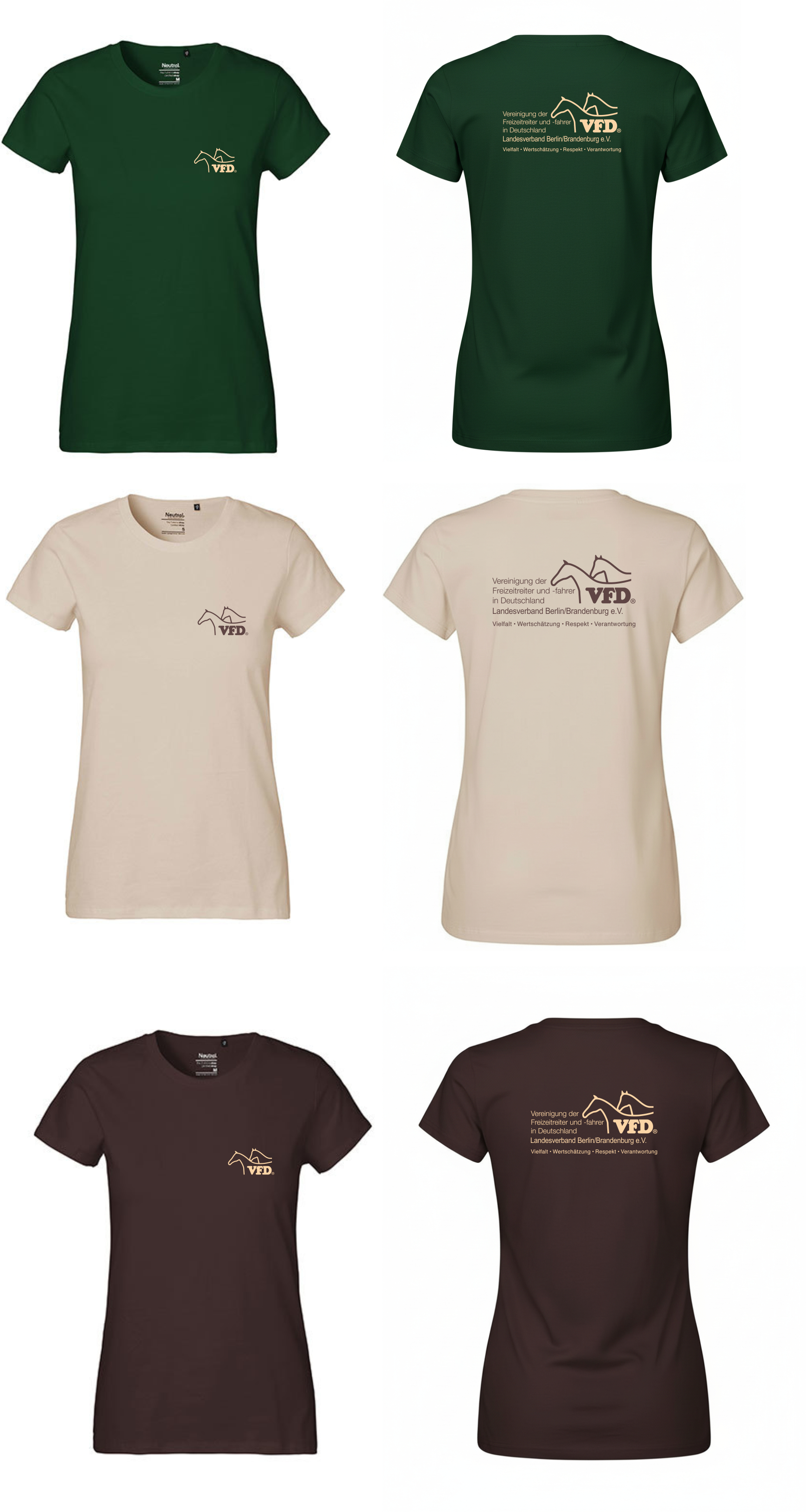 VFD e.V. LV BB Shop Women T-Shirt bedruckt mit Logo 80001NE