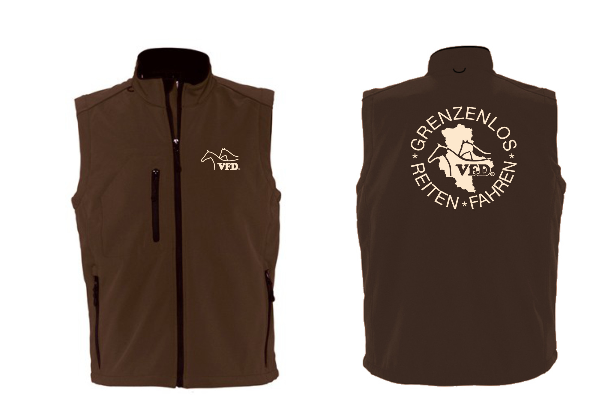 VFD e.V. Sachsen-Anhalt Männer Softshell Weste bedruckt mit Logo 846L-LOS