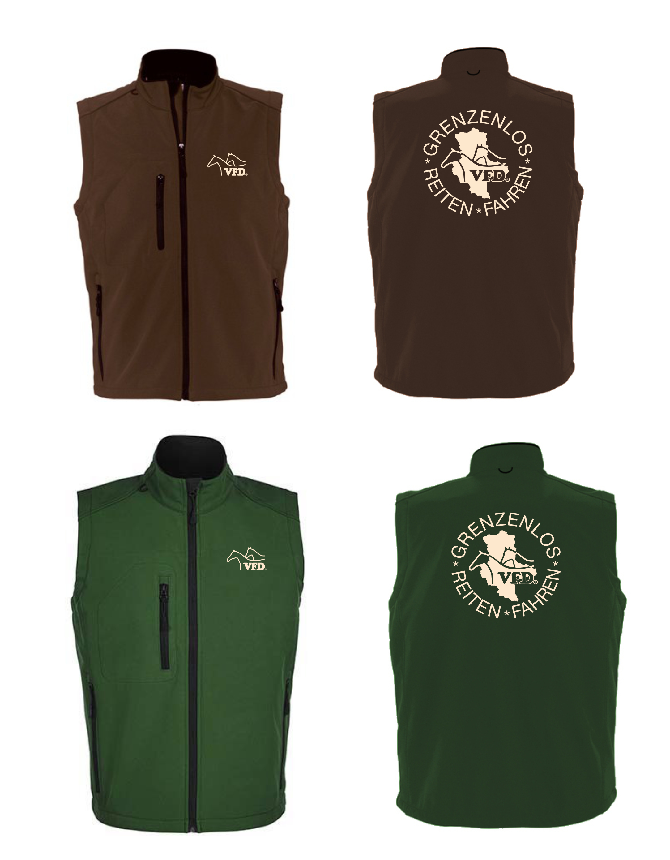 VFD e.V. Sachsen-Anhalt Männer Softshell Weste bedruckt mit Logo 846L-LOS