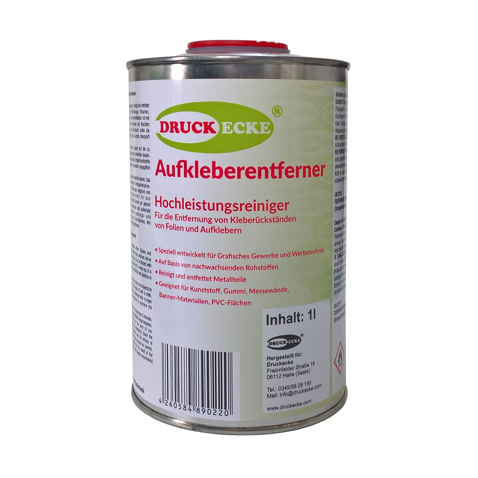 Druckecke Aufkleberentferner 1 Liter