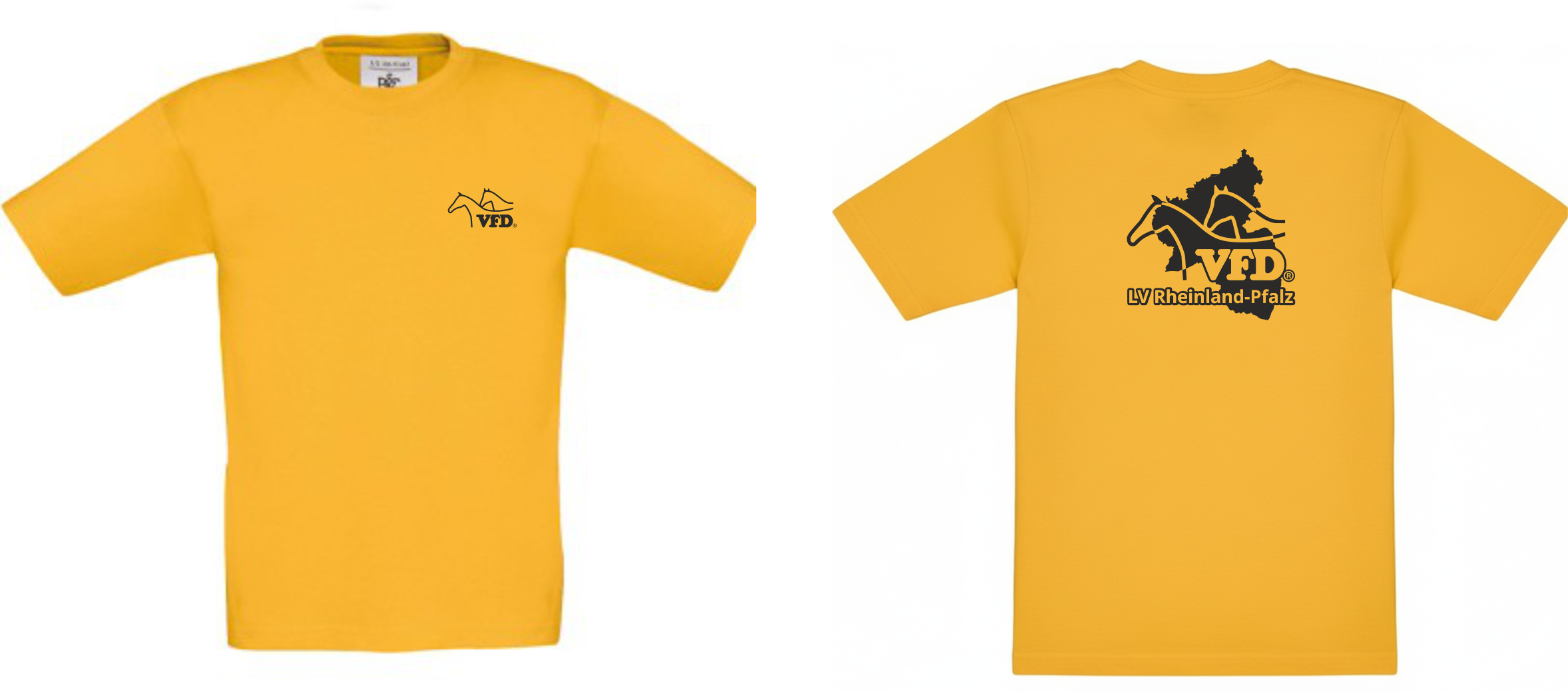 VFD e.V. LV RLP Shop Kinder T-Shirt Kids Shirt bedruckt auf Brust + Rücken S140K