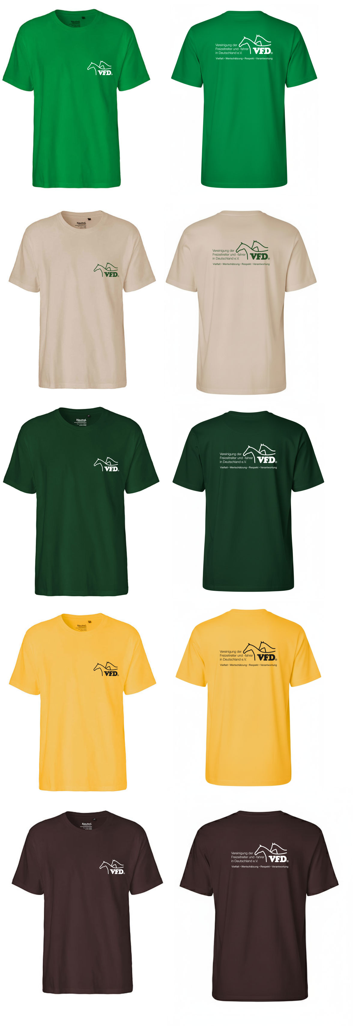 VFD Shop Men T-Shirt bedruckt mit Logo 60001NE