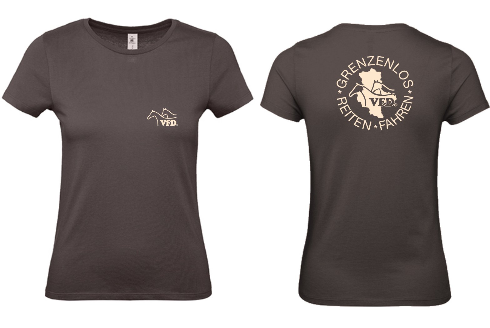 VFD e.V. Sachsen-Anhalt Frauen Shirt T-Shirt bedruckt Brust + Rücken mit Logo BCTW02T#150