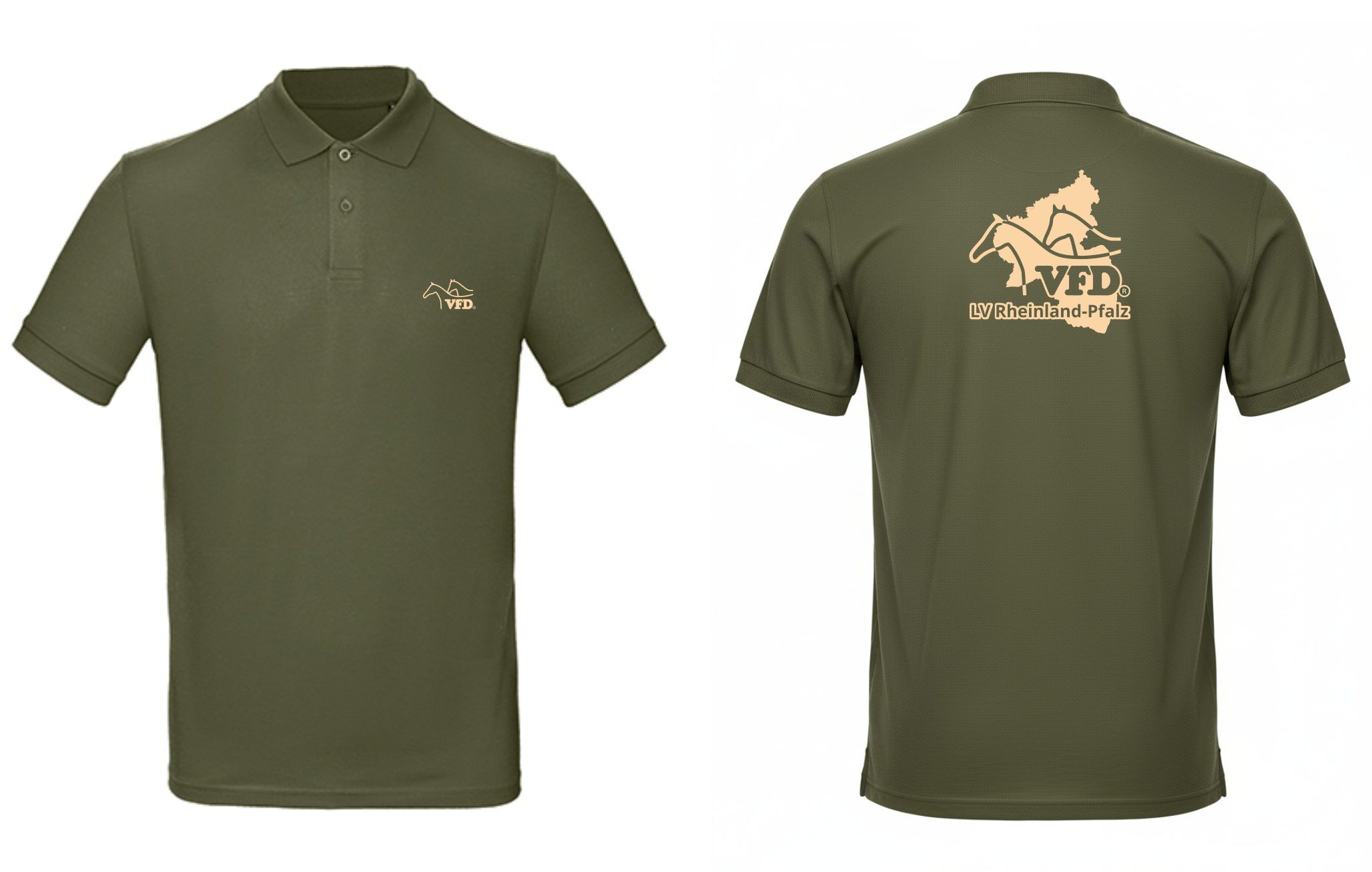 VFD e.V. LV RLP Shop Men Polo-Hemd bedruckt mit VFD Logo 430BCPM