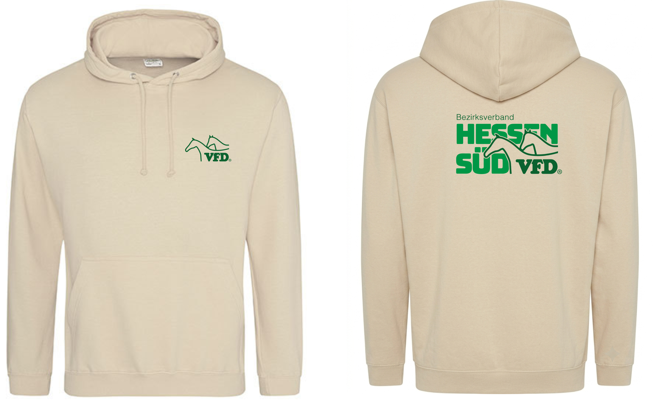 VFD e.V. BV Hessen Süd Men College Hoody bedruckt mit Logo 001JH