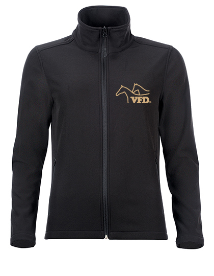 VFD Women Softshell Zip Jacke Race bestickt mit VFD Logo
