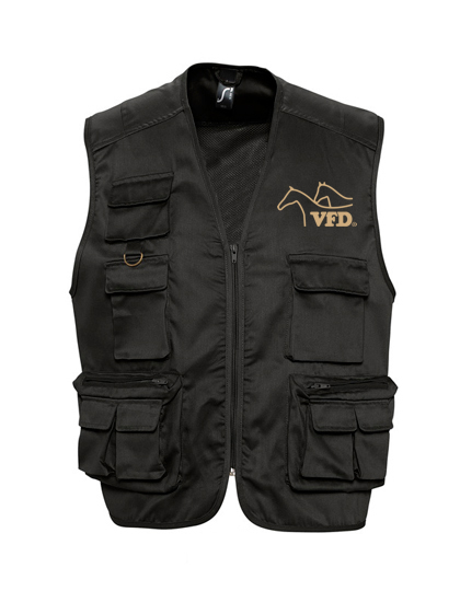 VFD Wanderreiter-Weste, Jacket Wild, Unisex, Logo Flexdruck