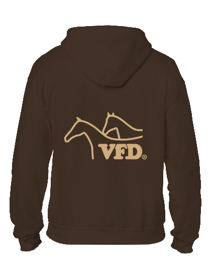 VFD Gildan Zip Hooded Sweatshirt G18600, bedruckt
