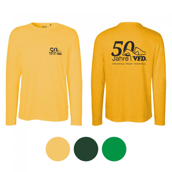 50 Jahre VFD e.V. Men Long Sleeve T-Shirt 61050NE, bedruckt
