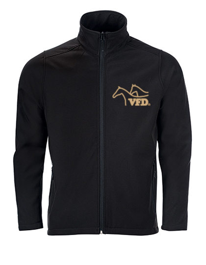 VFD Men Softshell Zip Jacke Race bestickt mit VFD Logo