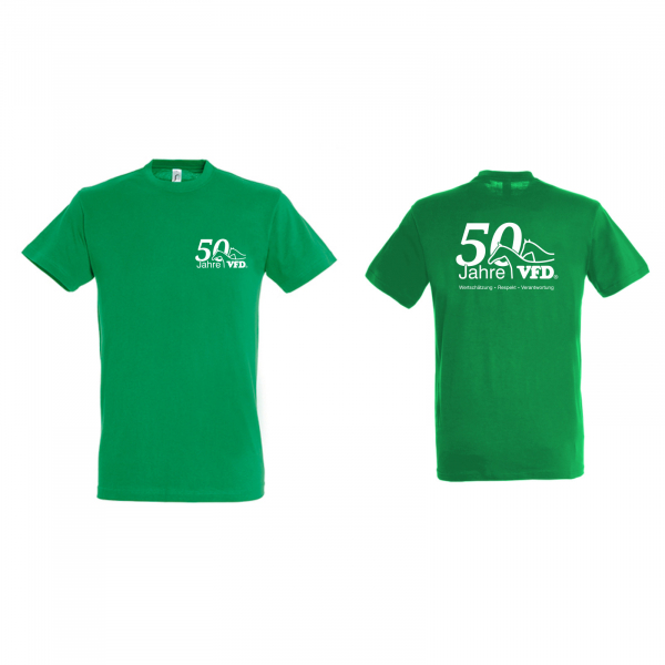 50 Jahre VFD e.V. Unisex T-Shirts 150L SOL, bedruckt